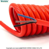 3žilový červený spirálový kabel