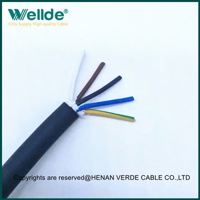 5jádrový 1,5mm spirálový kabel