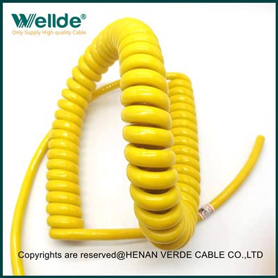 Flexibilní spirálový kabel z PU bundy